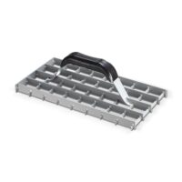 Professioneller Gitterrabot für effiziente Oberflächenbearbeitung aus Stahl mit Kunststoffgriff Made in Germany