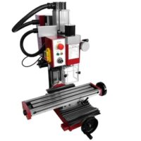 Bohr- und Fräsemachine von Paulimot, SIEG SX2L mit bürstenlosem Motor und Z-Säule, neigbar für verschiedene Anwendungen wie Bohren und Bearbeiten von Metall- und Holzwerkstücken.