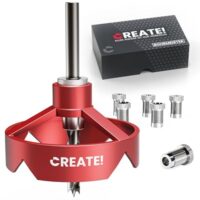 Bohrlehre mit gehärteten Hülsen für Bohrer mit Durchmessern von 4 bis 12 mm, ideal für exakte senkrechte Bohrungen