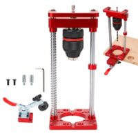 Bohrständer, Bohrmaschinenständer mit Bohrfutter & Fester Klemme, Tragbare Standbohrmaschine für 1,5-13 mm Bohrmaschinen, vielseitiger Helfer für Heimwerkerarbeiten und schwierige Projekte