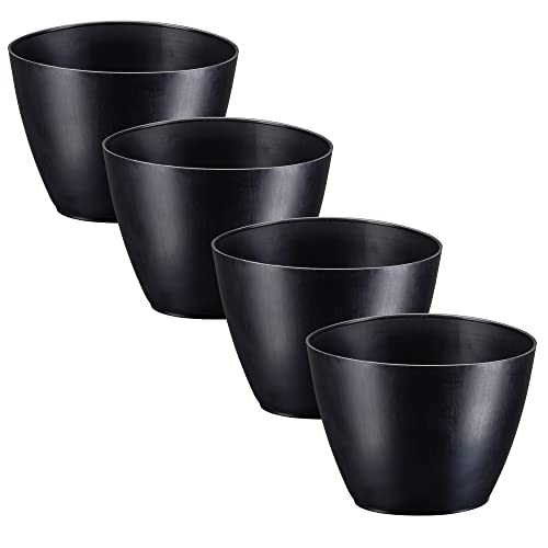 Colorus Profi Gipsbecher 4er Set Konische Form aus Kunststoff für Renovierungs- und Bauarbeiten