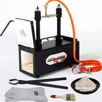 Gas Schmiedeofen mit zwei Brennern, Gaskugelhahn und Luftdrossel für hohe Temperaturen von 1370°C