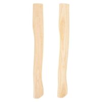 Ergonomischer Griff aus hickory-Holz für Camping und Spaltholz, 2 Stück