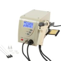Digitale professionelle Entlötstation mit LCD-Display und Vakuumpumpe für bleifreies Entlöten von Alu und Kunststoff