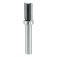 Bündigfräser HW mit Schaft 8 mm, Durchmesser 12 mm, NL 19 mm, SL 38 mm und GL 62 mm mit Kugellager am Schaft für Heimwerken