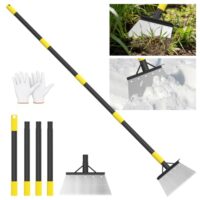 Multifunktionale Gartenschaufel mit Griff und Edelstahl-Unkrautentfernungswerkzeug für effiziente Unkraut-Bekämpfung in Garten und Haus