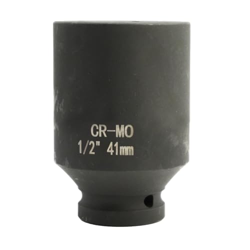 Flewdart Nuss, 41 mm lang, 1/2 Zoll sechskant, Chrommolybdänstahl, CR-MO, Werkzeug für professionelle Anwendungen oder Heimwerker