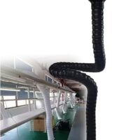 Flexibler Rauchabsaugarm mit Auffanghaube für Schweißen, Werkstatt und Labor - Black, 75 Rohre x L 200cm