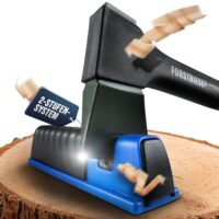 Hochwertiger Multi-Schärfer für Äxte und Messer mit 2-Stufen Schärfsystem und Keramik-Schleifsteinen