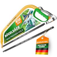 GRÜNTEK MARLIN Bügelsäge mit 610 mm Sägeblatt, ideal für Garten und Forstarbeiten