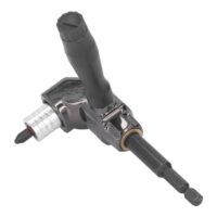 GYZOUKA 90-Grad-Winkelschraubendreher-Adapter, 90°-Treiberwerkzeug für Bohrmaschinen, universelles Werkzeug mit Schnellverschluss und leichte Konstruktion