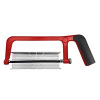Hochwertige HAUTMEC 150 mm Junior-Bügelsäge und Gehrungsblock-Set mit 6 Zoll verstellbaren Winkeln für präzise Schnitte