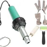 Professionelle Heißluftpistole für den richtigen Ansatz, 1600 W, 220 V, Heißluftpistole, Schweißgerät, Kunststoff, thermische Schweißpistole, verstellbar, mit Düsen und Stäben
