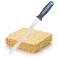 Universelles Werkzeug zum Schneiden von Isolierung, Wolle und Styropor. Edelstahl-Messer mit hoher Klingenqualität und Langlebigkeit.