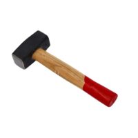 Hochwertiger Hammer mit Stahlkopf für Abbruch- und Vorschlaghammer-Arbeiten, Holzgriff, geschliffene Bahnen, langlebig und robust
