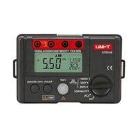 Isolationswiderstandsmesser UT501B - Messgerät für Widerstandsprüfung und Isolationstest mit LCD-Anzeige und Hochspannungswarnung