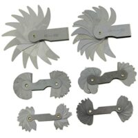 KATSU Radienlehre, ein tragbares Messwerkzeug für Ingenieure und Mechaniker, konvexe und konkave Radien von 0.3 bis 100 mm genau messen