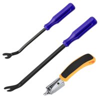Klammerentferner Werkzeug Set mit 3 Stück - Nagelzieher Entferner für Polster und Konstruktion - Tack Abzieher und Puller - Hochwertiges Metallwerkzeug für DIY Projekte