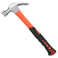 Klauenhammer, Zimmermannshammer, Schwerer Camping Hammer, Zimmererhammer mit Komfortabler Softgrip, Gerader Elektriker Hammer für DIY Reparatur und Holzarbeit