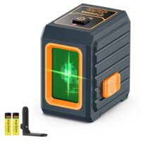 Laser Wasserwaage, CIGMAN Grüner Kreuzlinienlaser Selbstnivellierender Linienlaser mit 30m Arbeitsreichweite und IP54 Wasserschutz