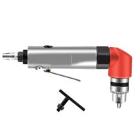 LeTkingok Pneumatischer 90-Grad-Winkelbohrer, Leistungsstarke Lochstanzmaschine mit hoher Drehmoment von 2500 U/min und Spannbereich von 1,5 bis 10 mm