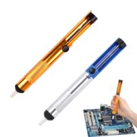 2 Stück Lötpumpe, Entlötpumpe, Set, Entlötsaugpumpe, Hoch Temperaturbeständige Silikondüse, Lötsauger, Unverzichtbares Zubehör für Professionelle Schweißer