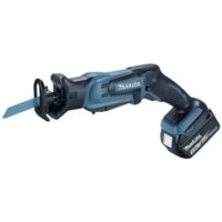 Makita Reciprosäge 18 V / 5,0 Ah mit Akku und Ladegerät im MAKPAC, Schwarz und Blau