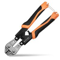 Bolzenschneider für Edelstahldraht bis Ø 2,3 mm, Kabel, Drahtgitter, Federschere mit bequemen Weichen Gummigriff