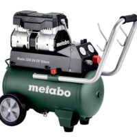 Metabo Kompressor Basic 220-24 OF Silent - ölfrei, leise und mobiler Werkstatt-Kompressor für Heimwerker & Profis