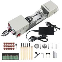 Kompakte Drehmaschine mit vielseitigen Funktionen für DIY-Projekte und Bastler - Hochleistungs-Drehzahlmotor für Holz- und Steinschnitzerei, Schleifen und Bohren