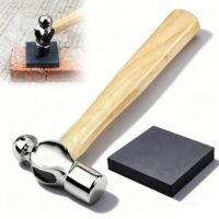Mini Hammer und Gummibankblock, ideal für Schmuckherstellung und DIY-Projekte