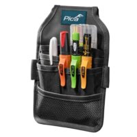 Hochwertige Gürteltasche für Handwerker mit Pica Dry 3030, Dry Minen 4020 und weiteren Werkzeugen