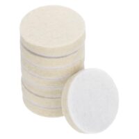 Polierscheiben aus Lammwolle, 8 Stück, 50 mm Durchmesser, für Auto und Heimwerkeratelier, Cremefarben