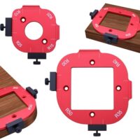 Router Radius Jig Schablone für Holzbearbeitung DIY Schablone mit 8 verschiedenen Radienwinkeln: R10 R15 R20 R25 R30 R35 R40 R50