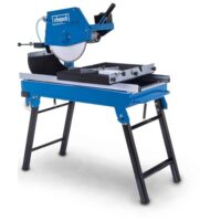 Steintrennmaschine Scheppach HSM4000 mit 800mm Schnittlänge und 110mm Schnitthöhe, Fliesenschneider mit Fahrvorrichtung und Diamanttrennscheibe, ideal für Heimwerker und Gewerbebau