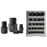 25-teiliges Schraubenausdreher-Set für abgenutzte, abgerundete, beschädigte, gebrochene Schrauben und Bolzen