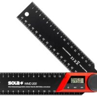 Digitaler Winkelmesser mit LCD-Anzeige für exakte Messungen bei der Metall- und Holzbearbeitung - Länge 200 mm