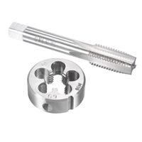 Gewindebohrer Schneideisen Set M16 x 2mm, Gewindeschneider Schneideisen Set mit Legierungswerkzeug