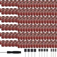 Trommelschleifer-Set, 337-teiliges Schleiftrommel-Set mit verschiedenen Körnungen und Größen für Dremel-Drehwerkzeuge