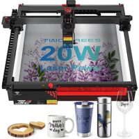 Leistungsstarker 20W Lasergravierer mit Hochenergie-Lasergravurmaschine und Graviermaschine für Holz, Metall und Glas