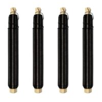 4 Stück verzinkter schwarzer Blumendraht, 35m, 0.7mm Bindedraht für Garten, Floristik und Bastelarbeiten