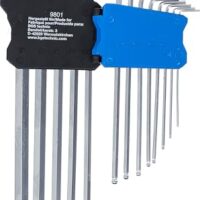 Winkelschlüssel-Satz BGS 9801 - 13-teilig, extra lang, Zollgrößen, Innensechskant/Innensechskant mit Kugelkopf 0,05" und 3/8"