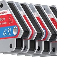 Schweißmagnet mit 25 lbs Haltekraft, vier Teile im Set, ideal für verschiedene Anwendungen, hochwertige Magnete mit präziser Werkstückausrichtung