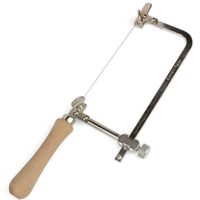 Multifunktionales Handwerkzeug für Holz, Stein, Jade und Metall - Z-LION Stahlrahmen Dekupiersäge mit langem Diamantdrahtsäge und robustem Stahlrahmen