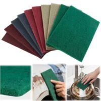 Hochwertige Schleifpads für verschiedene Oberflächen - 10 Stück Sanding Fleece Pads 150x230mm Set mit verschiedenen Körnungen - Schleifwolle Pads für Metall, Holz, Edelstahl und Polieren
