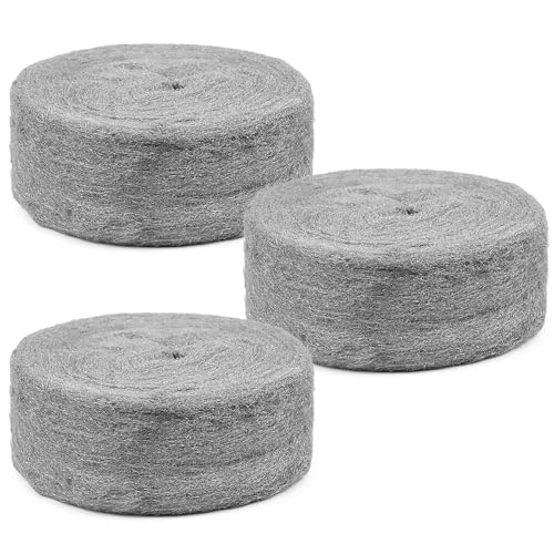 Stahlwolle gegen Mäuse, 000# Stahlwolle, 70mm X 10.5M, für Löcher und Wandrisse in Haus und Garage
