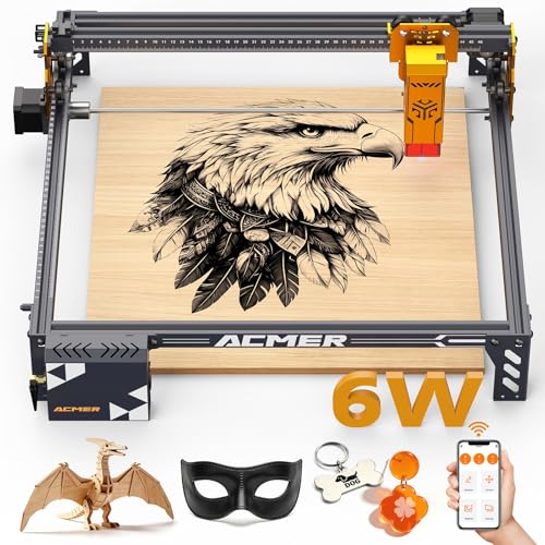 Lasergraviermaschine für DIY Holz, Metall, Acryl und Leder mit hoher Präzision und großer Gravurfläche