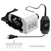 Luftunterstützung für Lasergravierer und Gravierer mit 55L/min Einstellbarer Luftstrom und 25W 220V
