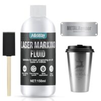 AllisWay Lasermarkierungsflüssigkeit, schnelltrocknend und geeignet zum Lasergravieren und Markieren von Metallen, 150ml