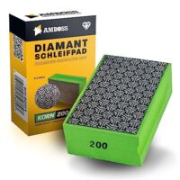 Diamant Schleifpad für Fliesen, Feinsteinzeug, Glas, Granit und Marmor - Amboss Werkzeuge
